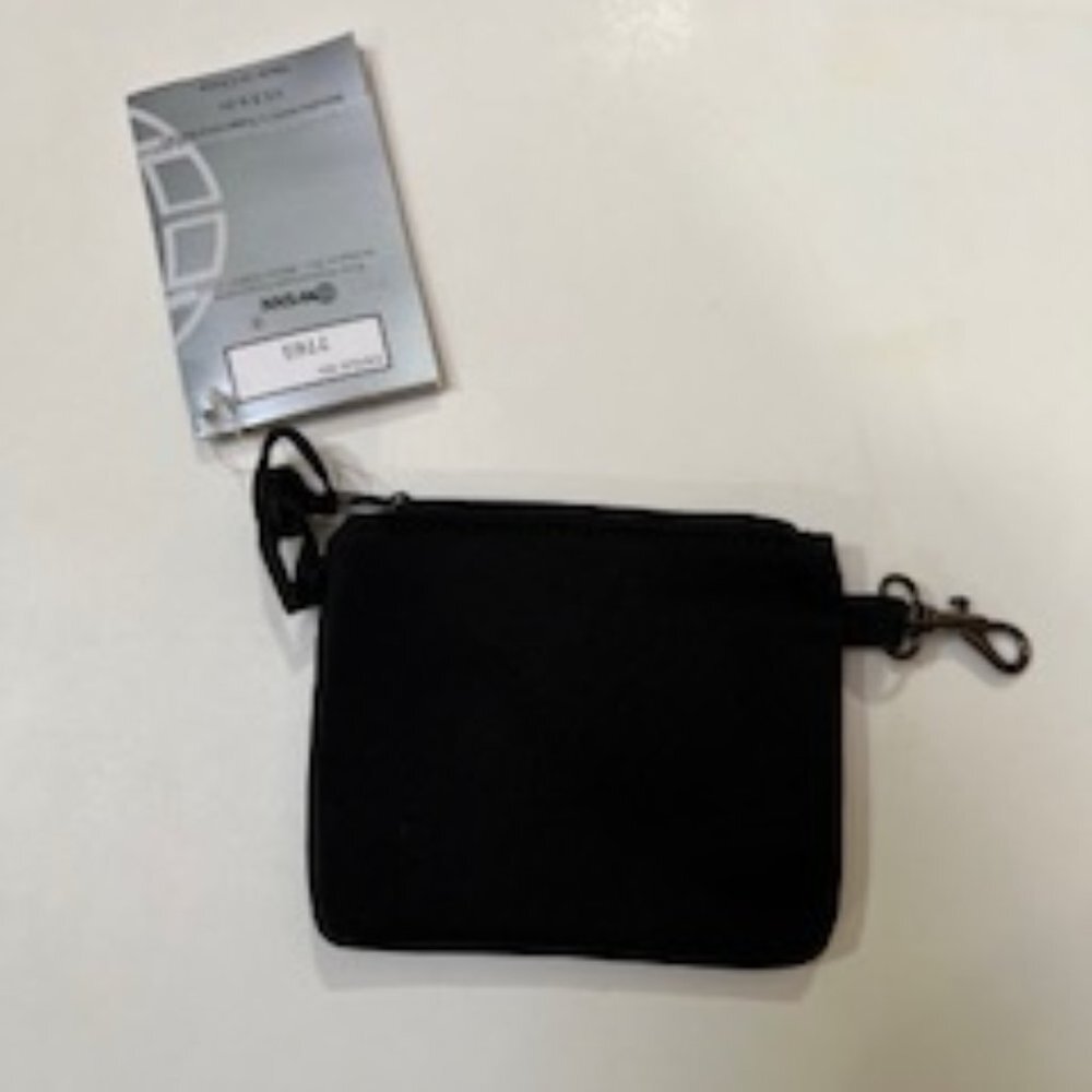 Winn International Microfiber Zip Wallet Black